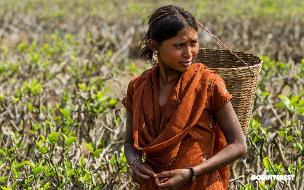 This young woman, Maloti, was kidnapped from the tea farm she worked on as a day laborer and recently married to someone of a higher caste. Her in-laws, disgusted by her being of a lower caste, hated her so much that they poisoned her. Their murderous attempt failed and Maloti survived, but suffered damage to her vocal cords.