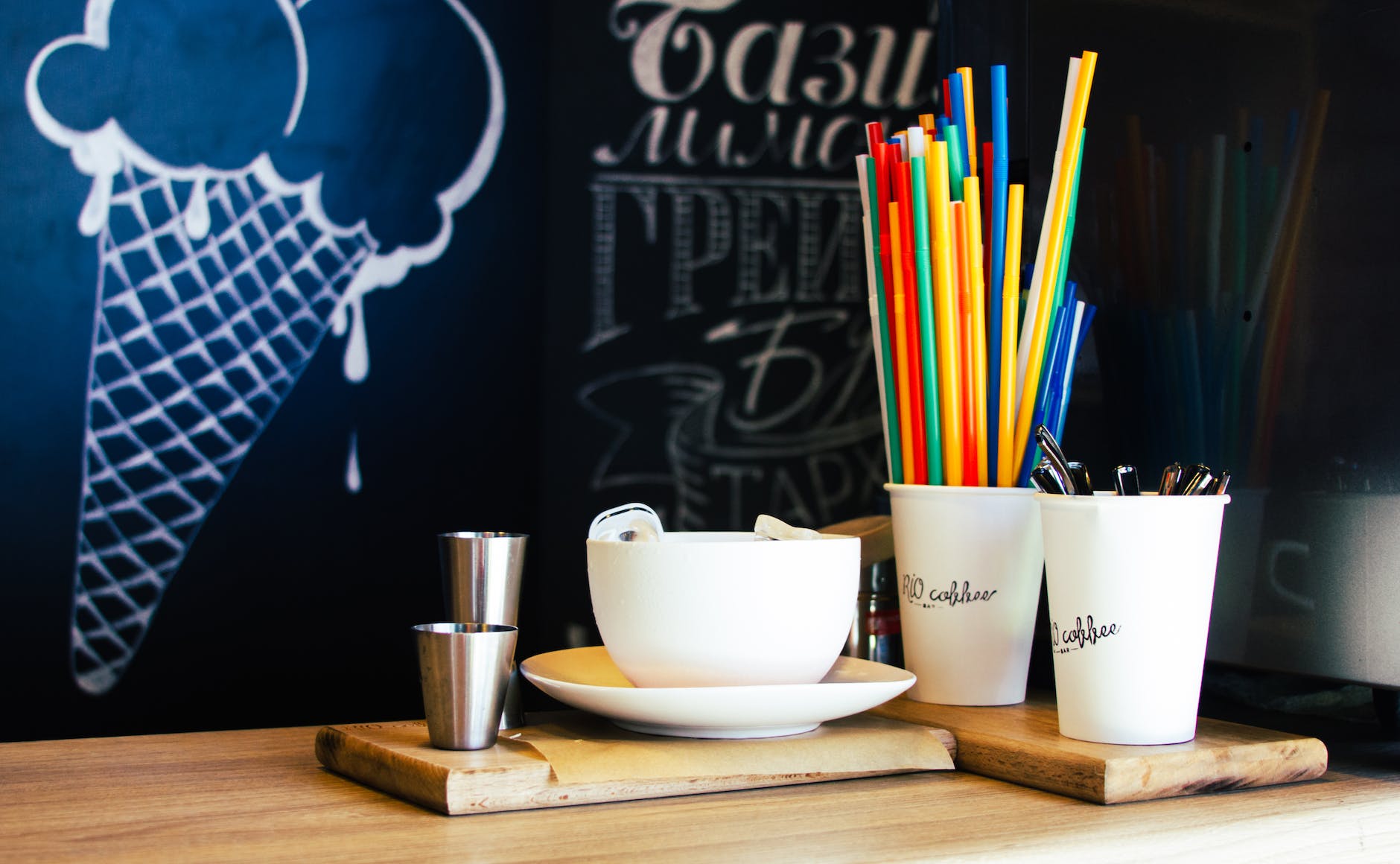 white ceramic cup with saucer