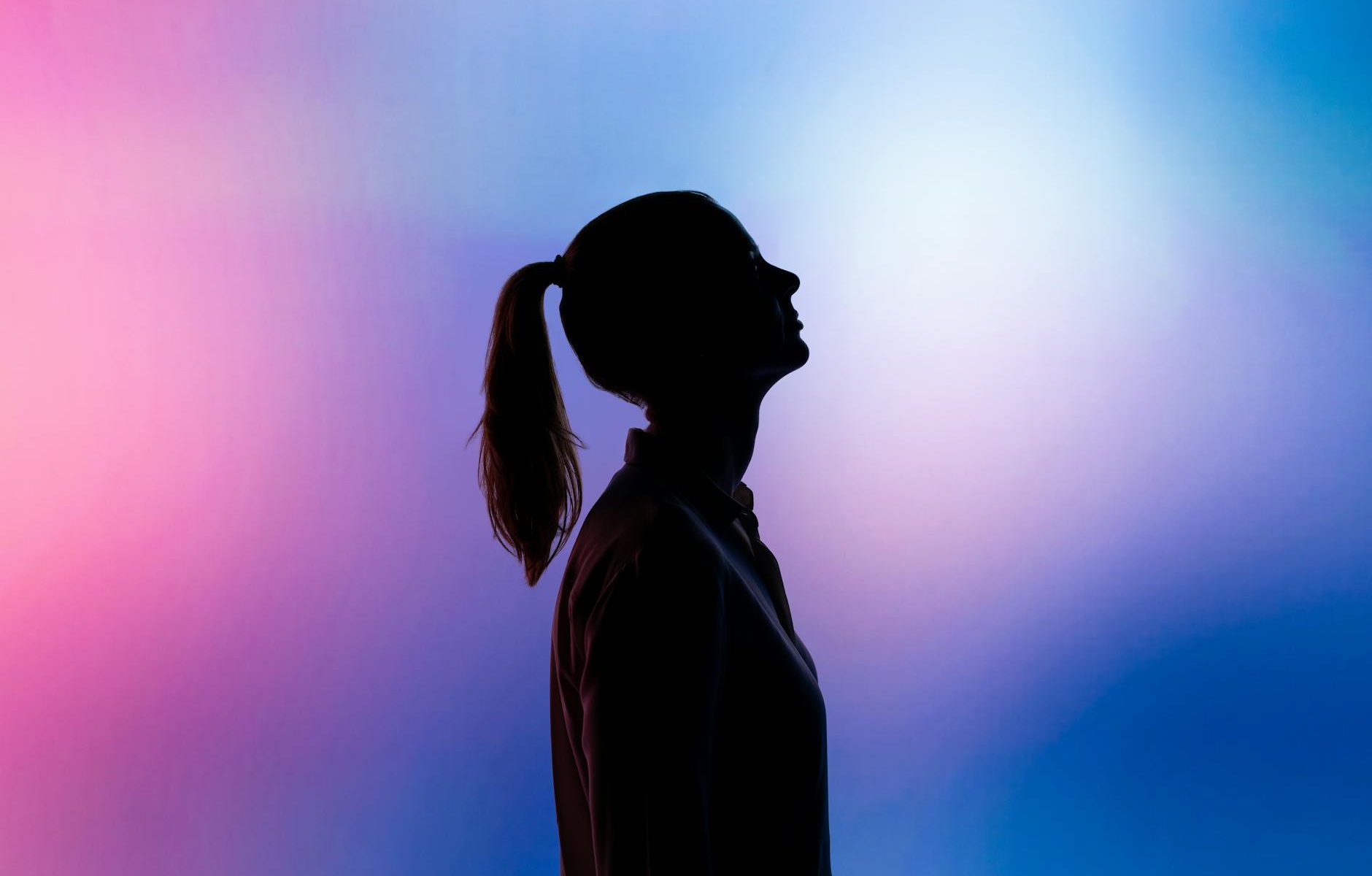 silhouette of woman
